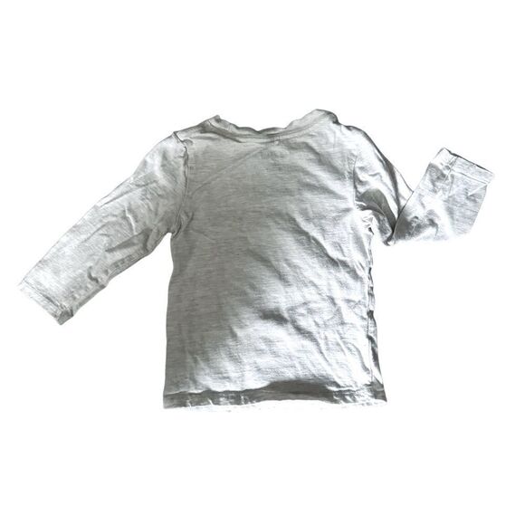 Cat & Jack Gray Dinosaur Graphic Long Sleeve T-shirt Size 2T - Picture 3 of 5